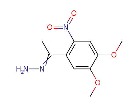 Ethanone, 1-(4,5-dimethoxy-2-nitrophenyl)-, hydrazone