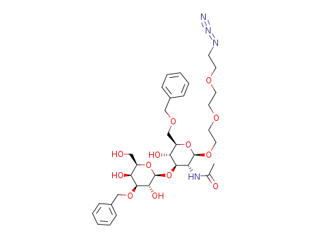 8-azido-3,6-dioxaoctyl 3-O-benzyl-β-D-galactopyranosyl-(1->3)-2-acetamido-6-O-benzyl-2-deoxy-β-D-glucopyranoside