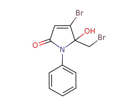 4-bromo-5-bromomethyl-5-hydroxy-1-phenyl-1,5-dihydro-pyrrol-2-one