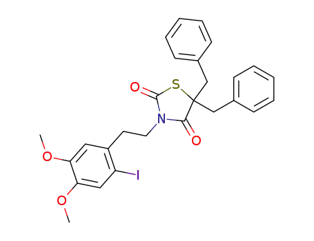 5,5-dibenzyl-3-[2-(2-iodo-4,5-dimethoxyphenyl)ethyl]thiazolidine-2,4-dione