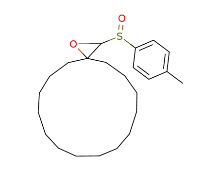 Molecular Structure of 851662-61-8 (3'-(p-tolylsulfinyl)spiro[cyclopentadecane-1,2'-oxirane])