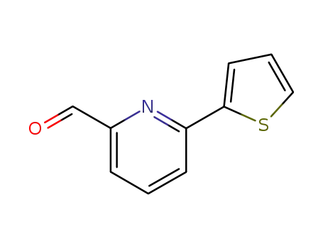 Molecular Structure of 208111-00-6 (6-(2-Thienyl)-2-pyridinecarboxaldehyde)