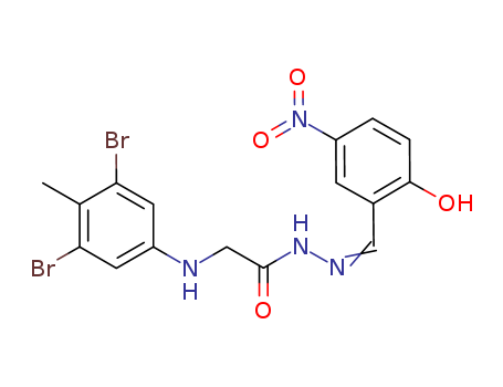 Glycine, N-(3,5-dibroMo-4-Methylphenyl)-, 2-[(2-hydroxy-5-nitrophenyl)Methylene]hydrazide