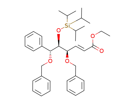 (E)-(4R,5S,6R)-4,6-Bis-benzyloxy-6-phenyl-5-triisopropylsilanyloxy-hex-2-enoic acid ethyl ester