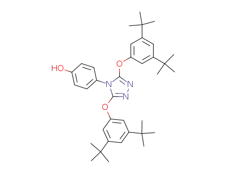 4-[3,5-bis-(3,5-di-<i>tert</i>-butyl-phenoxy)-[1,2,4]triazol-4-yl]-phenol