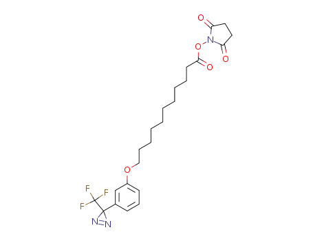 2,5-Pyrrolidinedione,
1-[[1-oxo-11-[3-[3-(trifluoromethyl)-3H-diazirin-3-yl]phenoxy]undecyl]oxy]
-