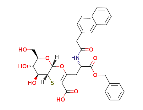 (4aR,6R,7S,8S,8aR)-3-[(S)-2-Benzyloxycarbonyl-2-(2-naphthalen-2-yl-acetylamino)-ethyl]-7,8-dihydroxy-6-hydroxymethyl-6,7,8,8a-tetrahydro-4aH-4,5-dioxa-1-thia-naphthalene-2-carboxylic acid