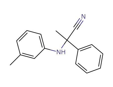 Benzeneacetonitrile, a-methyl-a-[(3-methylphenyl)amino]-