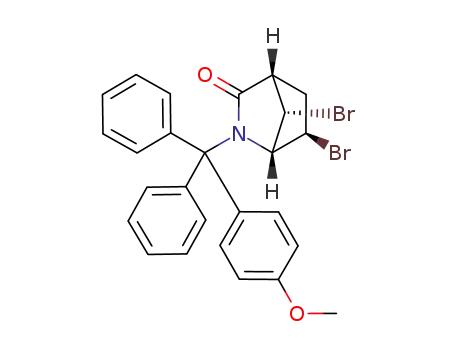 (1S,4S,6R,7S)-N-(p-anisyldiphenylmethyl)-2-azabicyclo[2.2.1]heptan-6,7-dibromo-3-one
