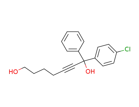 1-(4-chlorophenyl)-1-phenylhept-2-yne-1,7-diol