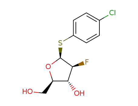 p-chlorophenyl 2-deoxy-2-fluoro-1-thio-β-D-arabinofuranoside