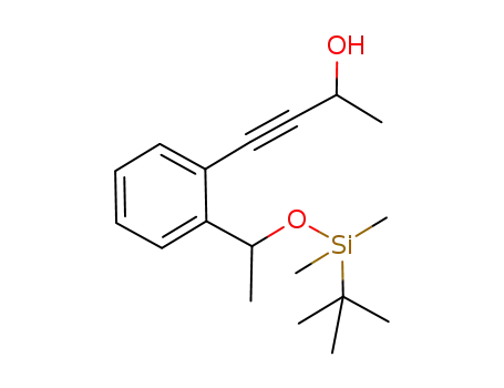 4-{2-[1-(<i>tert</i>-butyl-dimethyl-silanyloxy)-ethyl]-phenyl}-but-3-yn-2-ol