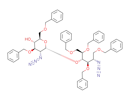 2-azido-1,3,5,6-tetra-O-benzyl-2-deoxy-4-O-(2-azido-3,6-di-O-benzyl-2-deoxy-α-D-glucopyranosyl)-D-glucitol