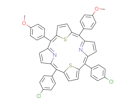 5,20-bis-(4-chlorophenyl)-10,15-bis(4-methoxyphenyl)-21,23-dithiaporphyrin