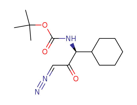 ((S)-1-Cyclohexyl-3-diazo-2-oxo-propyl)-carbamic acid tert-butyl ester