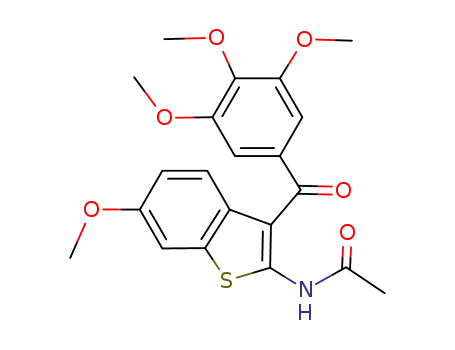 N-[6-methoxy-3-(3,4,5-trimethoxybenzoyl)-benzo[b]thiophen-2-yl]acetamide