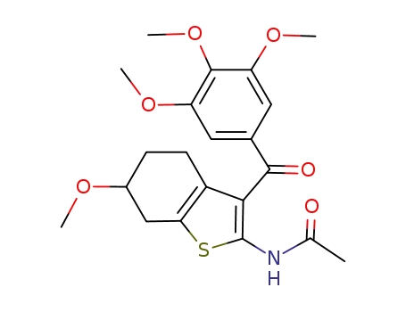 N-[6-methyloxy-3-(3,4,5-trimethoxybenzoyl)-4,5,6,7-tetrahydrobenzo[b]thiophen-2-yl]acetamide