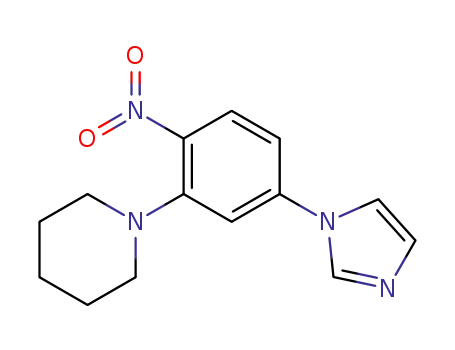 1-(5-imidazol-1-yl-2-nitro-phenyl)-piperidine