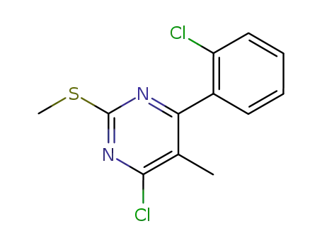 4-chloro-6-(2-chloro-phenyl)-5-methyl-2-methylsulfanyl-pyrimidine