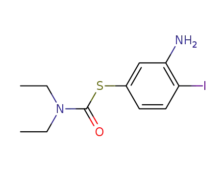 Molecular Structure of 914673-77-1 (S-(3-amino-4-iodophenyl) diethylthiocarbamate)