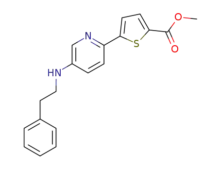 2-Thiophenecarboxylic acid, 5-[5-[(2-phenylethyl)amino]-2-pyridinyl]-,
methyl ester
