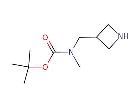Molecular Structure of 1053655-53-0 (tert-butyl azetidin-3-ylmethyl(methyl)carbamate)