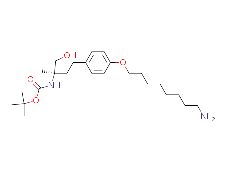 Carbamic acid,
[(1R)-3-[4-[(8-aminooctyl)oxy]phenyl]-1-(hydroxymethyl)-1-methylpropyl]-
, 1,1-dimethylethyl ester