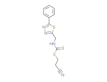2-cyanoethyl [(5-phenyl-1 ,3,4-thiadiazol-2-yl)methyl]dithiocarbamate