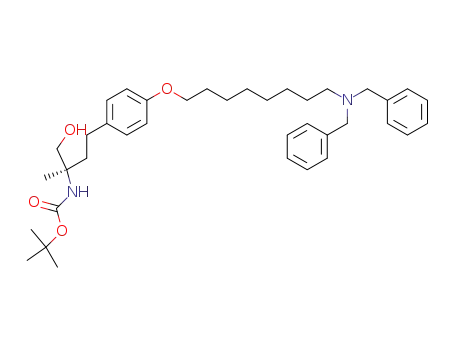 Carbamic acid,
[(1R)-3-[4-[[8-[bis(phenylmethyl)amino]octyl]oxy]phenyl]-1-(hydroxymeth
yl)-1-methylpropyl]-, 1,1-dimethylethyl ester