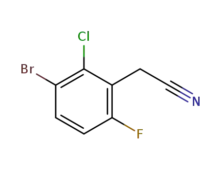 (3-bromo-2-chloro-6-fluoro-phenyl)-acetonitrile