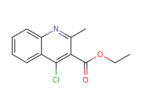 ETHYL 4- 클로로 -2- 메틸 퀴놀린 -3- 카복실 레이트