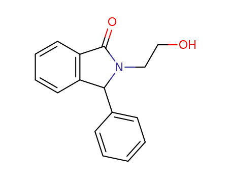 Molecular Structure of 18409-77-3 (1H-Isoindol-1-one, 2,3-dihydro-2-(2-hydroxyethyl)-3-phenyl-)