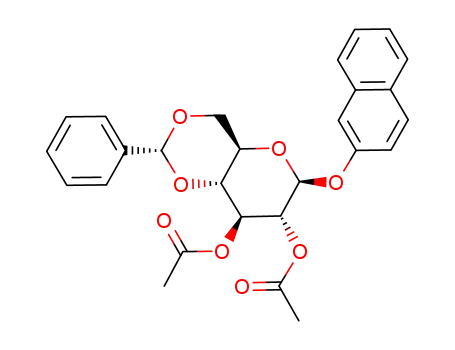 2-naphthyl 4,6-O-benzylidene-2,3-di-O-acetyl-β-D-glucopyranoside