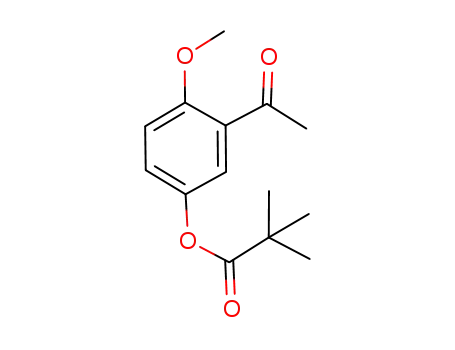 Propanoic acid, 2,2-dimethyl-, 3-acetyl-4-methoxyphenyl ester