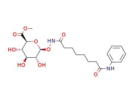 3,4,5-trihydroxy-6-(7-phenylcarbamoyl-heptanoylaminooxy)-tetrahydro-pyran-2-carboxylic acid methyl ester