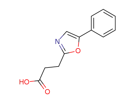 Molecular Structure of 23485-68-9 (3-(5-PHENYL-1,3-OXAZOL-2-YL)PROPANOIC ACID)