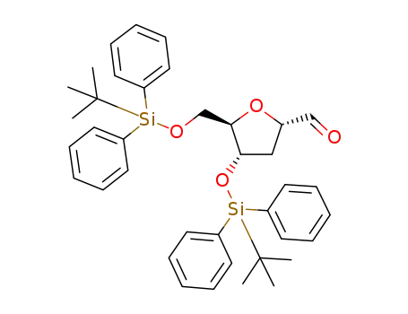 3,5-bis-O-(t-butyldiphenylsilyl)-2-deoxy-α-D-ribofuranosyl carbaldehyde
