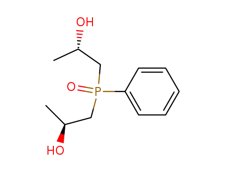 Molecular Structure of 876609-97-1 (2-Propanol, 1,1'-(phenylphosphinylidene)bis-, (2S,2'S)-)