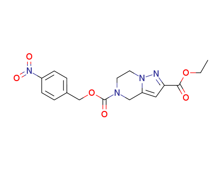 (Pyrazolo[1,5-a]pyrazine-2,5(4H)-dicarboxylic acid, 6,7-dihydro-, 2-ethyl5-[(4-nitrophenyl)Methyl] ester )