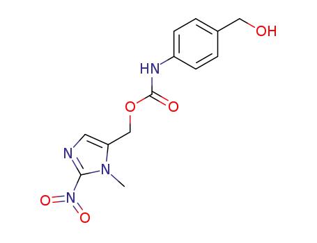 (1-methyl-2-nitro-1H-imidazol-5-yl)methyl (4-(hydroxymethyl)phenyl)carbamate