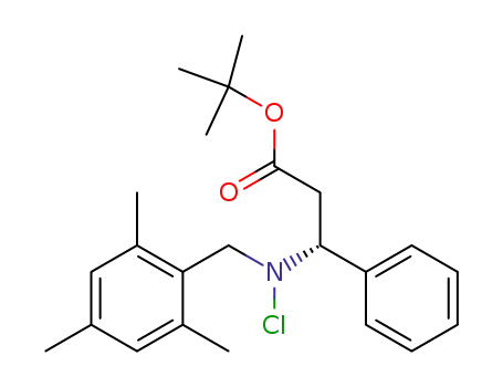 (+)-tert-butyl (R)-3-(N-chloro-N-(mesitylmethyl)amino)-3-phenylpropanoate
