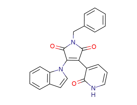 1H-Pyrrole-2,5-dione,
3-(1,2-dihydro-2-oxo-3-pyridinyl)-4-(1H-indol-1-yl)-1-(phenylmethyl)-
