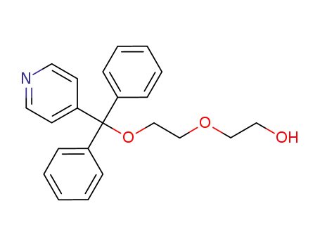 Molecular Structure of 921588-04-7 (Ethanol, 2-[2-(diphenyl-4-pyridinylmethoxy)ethoxy]-)