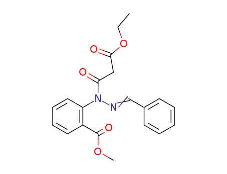methyl 2-[2-benzylidene-1-(3-ethoxy-3-oxopropanoyl)hydrazino]benzoate