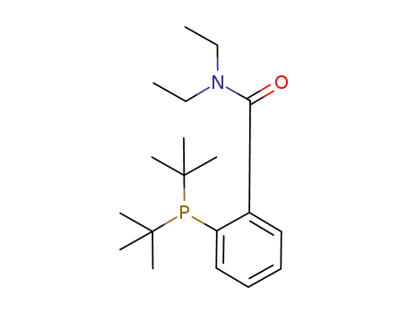Molecular Structure of 779339-46-7 (2-[bis(1,1-dimethylethyl)phosphino]-N,N-diethyl-Benzamide)