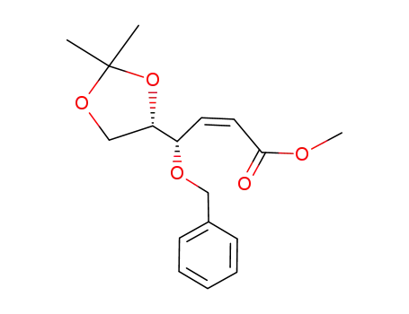 (Z,S,S)-methyl 4-O-benzyl-5,6-di-O-isopropylidene-4,5,6-trihydroxy-2-hexenoate
