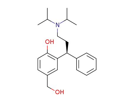 Molecular Structure of 260389-90-0 ((S)-2-(3-(diisopropylamino)-1-phenylpropyl)-4-(hydroxymethyl)phenol)