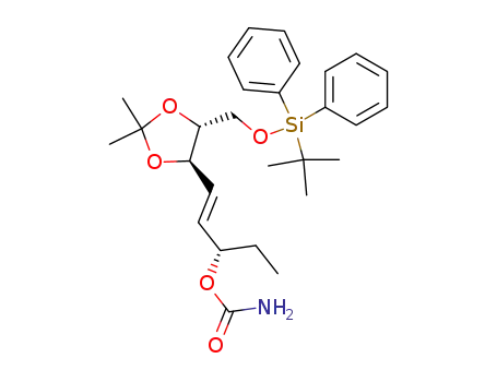 (E)-1-((4R,5R)-5-((tert-butyldiphenylsilyloxy)methyl)-2,2-dimethyl-1,3-dioxolan-4-yl)pent-1-en-3-yl carbamate