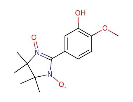 2-(3'-hydroxy-4'-methoxyphenyl)-4,4,5,5-tetramethylimidazolidine-3-oxide-1-oxyl