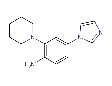 4-imidazol-1-yl-2-piperidin-1-yl-phenylamine